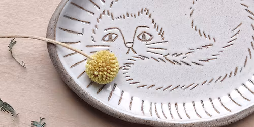 Sgraffito wall plate