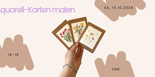 Aquarell Karten malen
