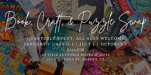 Book, Craft, & Puzzle Swap at Title Euphoria