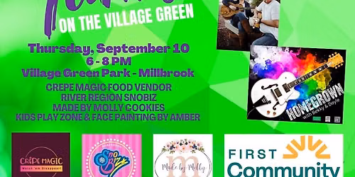 MILLBROOK'S TUNES ON THE GREEN FREE COMMUNITY CONCERT FEATURING BEKKY & DOYLE