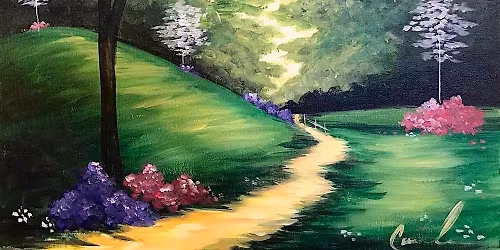 Toledo Paint and Sip Party - Glowing Garden Path