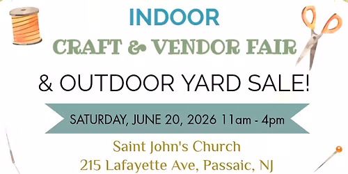 Summer Indoor Craft & Vendor Show with Outdoor Yard Sale
