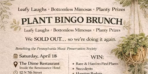 Plant \ud83e\udeb4 BINGO Brunch w\/ Sterner\u2019s Stems