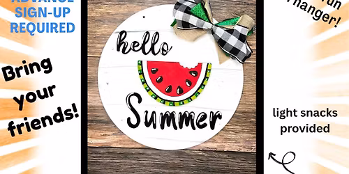 HELLO SUMMER \ud83c\udf49 PAINT PARTY!