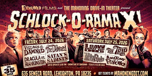 SCHLOCK-O-RAMA X: 2 Days. 8 Films. All 35mm.