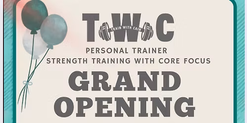 STRONGER TOGETHER AS WON \u2014 TRAIN WITH CAIN GRAND OPENING CELEBRATION AT BAXTER VILLAGE! \ud83c\udf89 