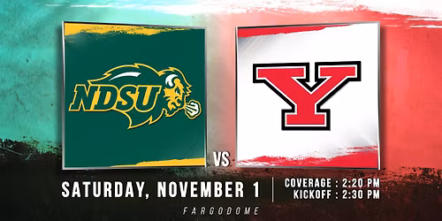 NDSU Football: Bison vs. Youngstown State LIVE on WDAY\/WDAZ\/KBMY\/KMCY