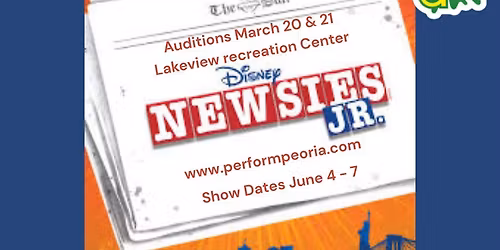 PAPAS + PPD\u2019s Auditions for Disney\u2019s Newsies Jr.