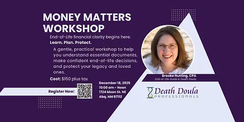 Money Matters Workshop: End-of-Life financial clarity begins here