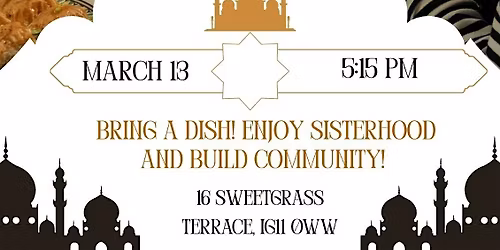 \u2728 Barking Riverside Sisters Potluck Iftar \u2728