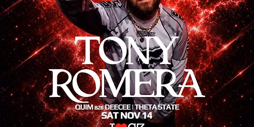 The Comfort Zone presents **TONY ROMERA**