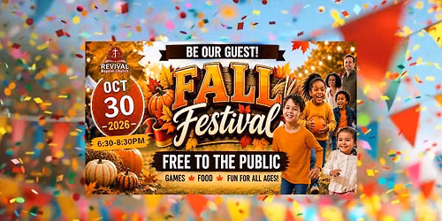Fall Festival Oct 30th 2026