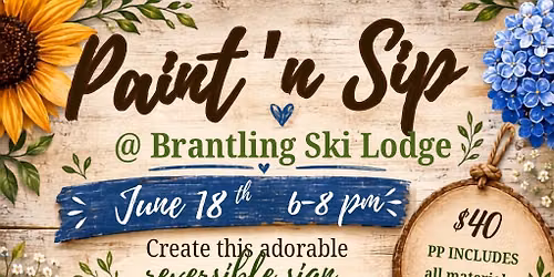 Summer Paint N Sip at Brantling!