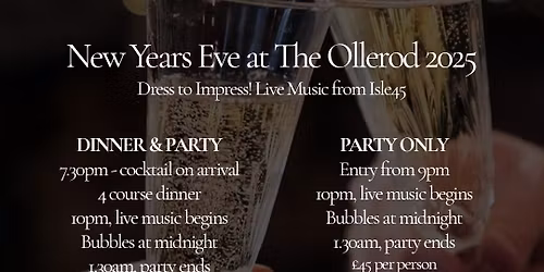 New Year\u2019s Eve at The Ollerod \u2728