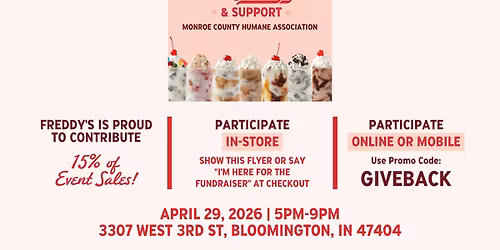 MCHA Dine & Donate at Freddy's