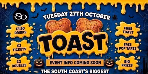 TOAST TUESDAYS \u2022 HALLOWEEN EVENT TBC @Bar So 27.10.26