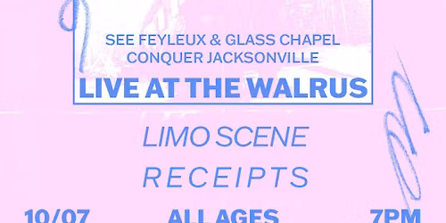 Feyleux, Glass Chapel, Limo Scene, Receipts at The Walrus