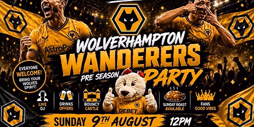 Wolves pre season party family funday