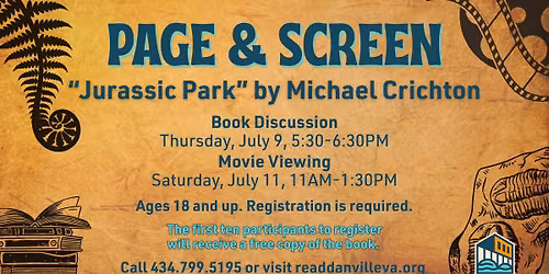 Page and Screen: \u201cJurassic Park\u201d by Michael Crichton