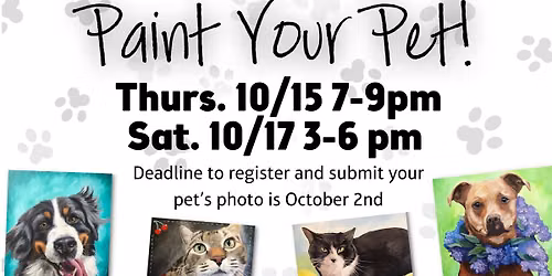 Paint Your Pet Benefiting Pets Fur People
