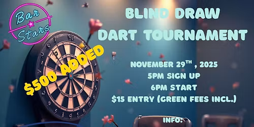 Bar Stars Blind Draw Dart Tournament
