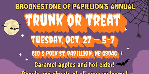 Brookestone of Papillion's 2026 Trunk or Treat!