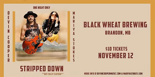 Mariya Stokes & Devin Cooper | Live at Black Wheat Brewing (Brandon, MB)