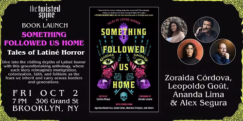 BOOK LAUNCH: SOMETHING FOLLOWED US HOME