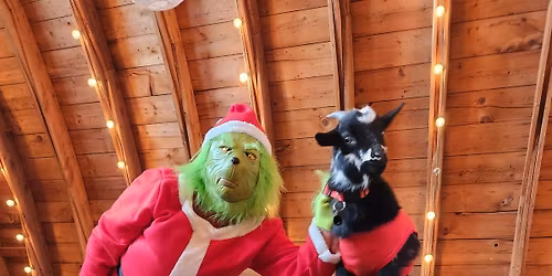 Grinch-mas Goat Yoga