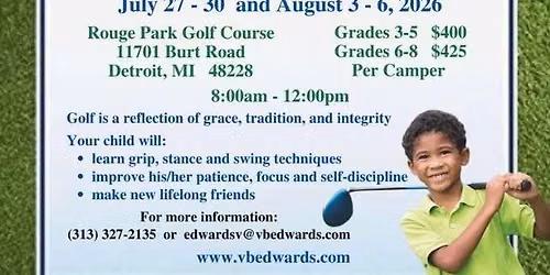 Aces, Birdies and Clubs Summer Etiquette and Golf Camp (wk2)