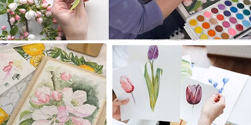 Beginner Watercolor Class with Artist Paula Mahoney