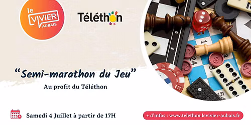 24h du Jeu | "Le Semi-marathon" | Au profit du T\u00e9l\u00e9thon