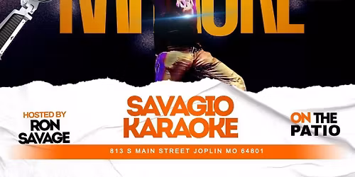 Savagio Karaoke Every Tuesday & Thursday!