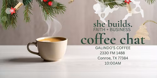 she builds. coffee chat