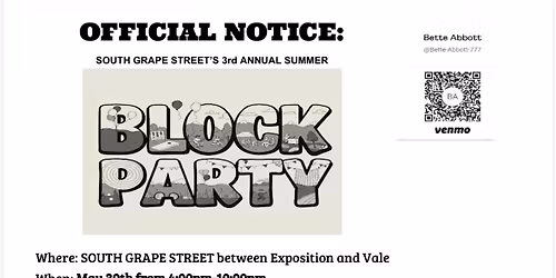South Grape St (Virginia Vale) Block Party