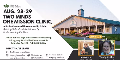 Two Minds, One Mission: Brain-Centered Horsemanship Clinic