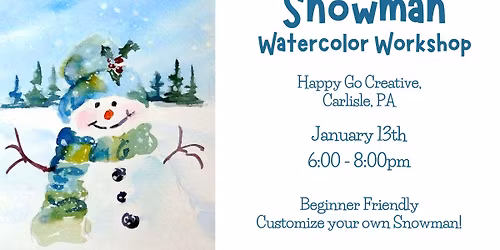 Snowman Watercolor Workshop