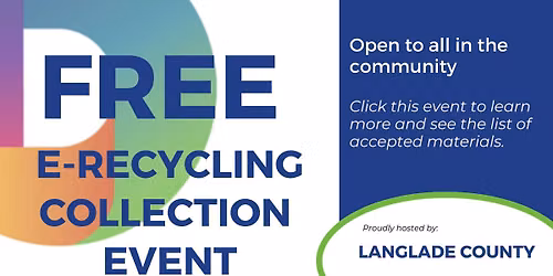 Langlade County: Recycle Your Electronics - Open To The Public!
