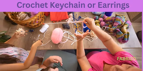Crochet Keychain or Earrings