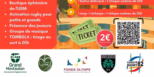 Les commer\u00e7ants en m\u00eal\u00e9e avec l'USM SAPIAC au profit du Fonds Olympe