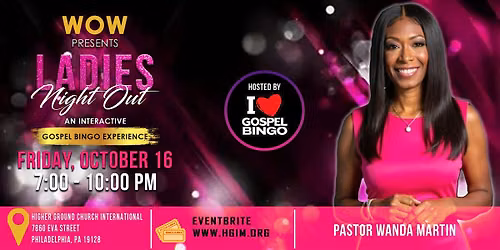 WOW Ladies' Night Out Gospel Bingo Experience