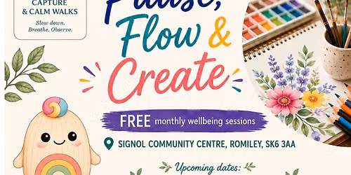 Pause, Flow & Create \u2013 Free Creative Wellbeing Morning
