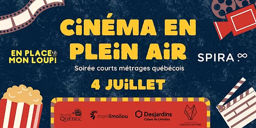 Cin\u00e9ma en plein air : Soir\u00e9e court-m\u00e9trages qu\u00e9b\u00e9cois avec SPIRA 