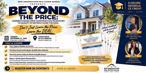 Beyond the Price: Understanding New Construction Incentives (3 HR CE Class)