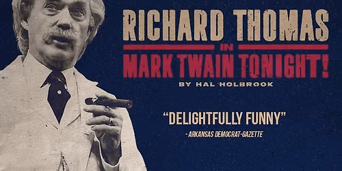 Mark Twain Tonight! | April 24 at the Shubert Theatre