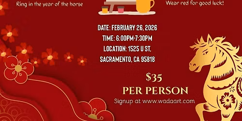 Lunar New Year Themed Paint, Sip and Shop