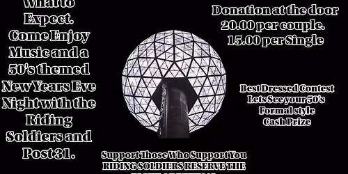 NYE Formal 50s themed Biker Ball.