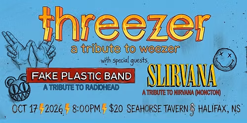 Threezer, Fake Plastic Band, & Slirvana LIVE @ The Seahorse