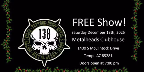 Free Holiday Metal show!!! age 21+