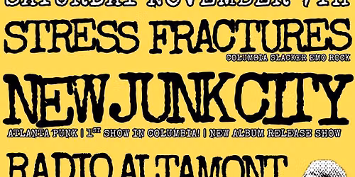 New Junk City (album release) with Stress Fractures and Radio Altamont
